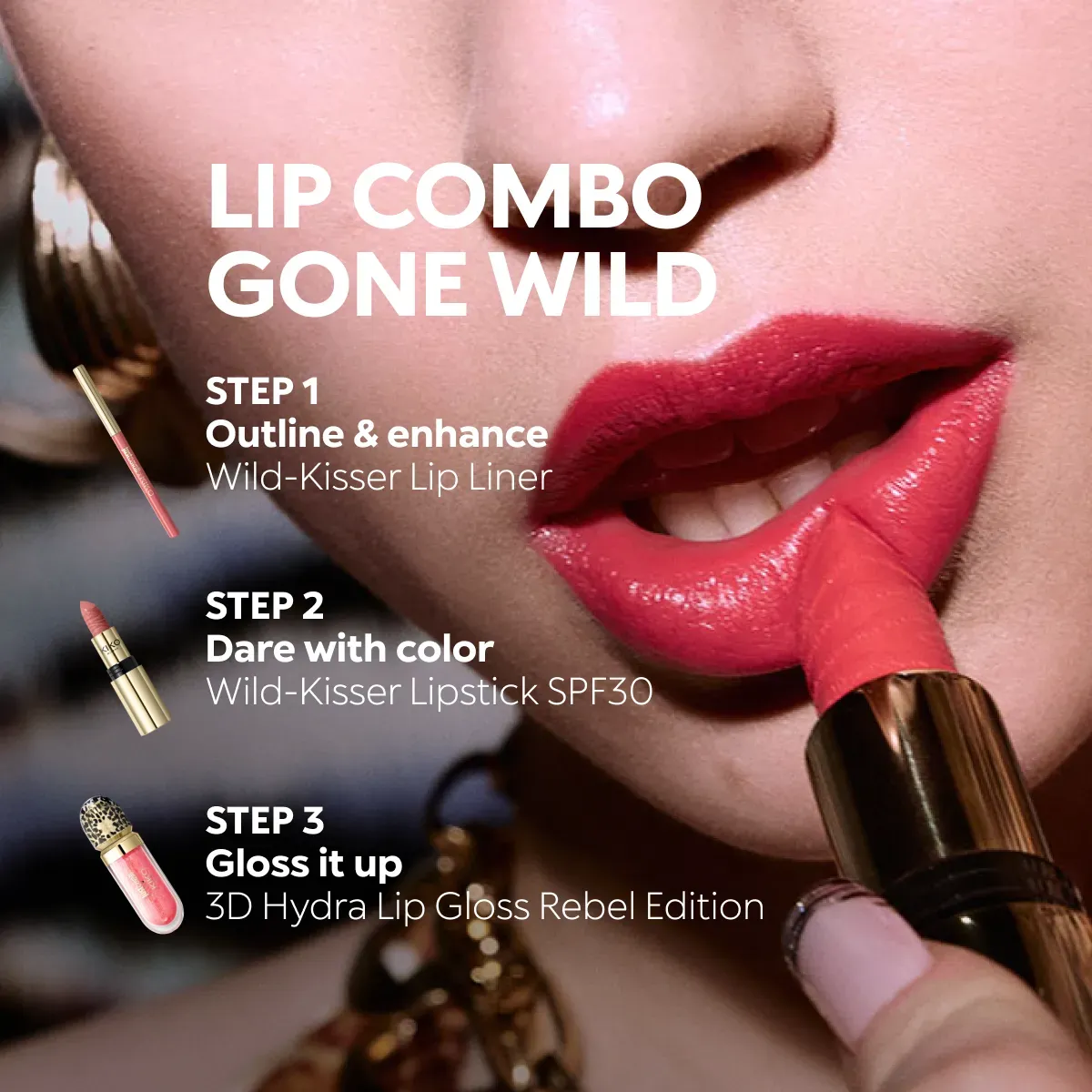 Just Cavalli X KIKO Milano 3D Hydra Lip Gloss Rebel Edition