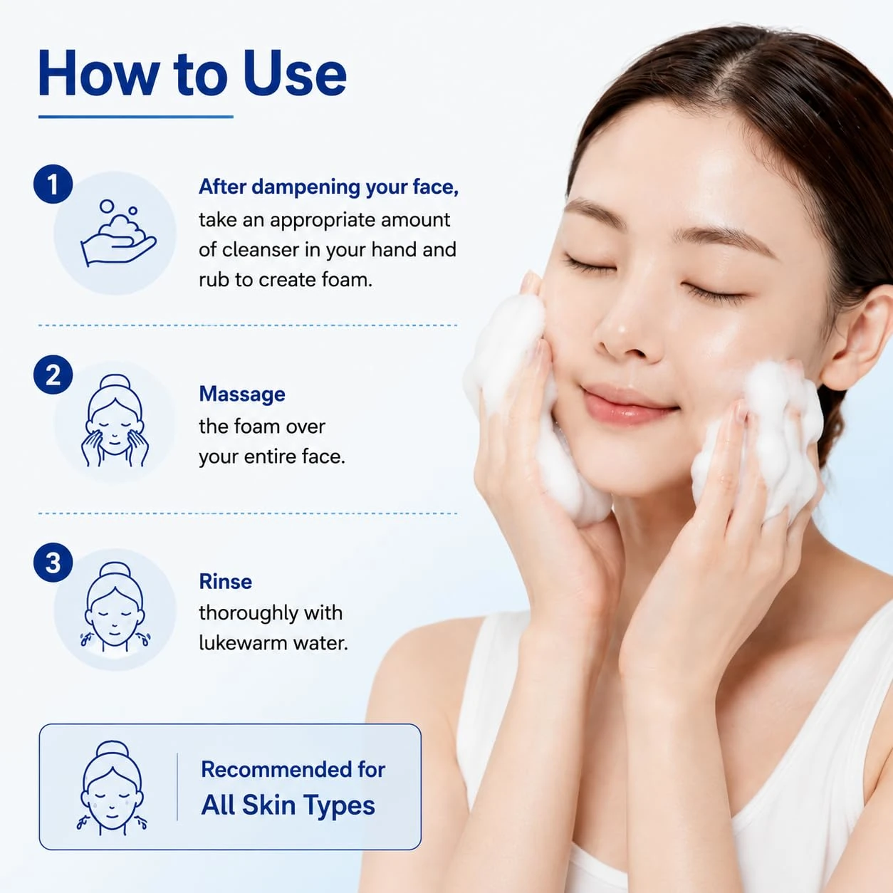 Missha Super Aqua 10 Hyaluronic Acid Cleansing Foam - Image 4