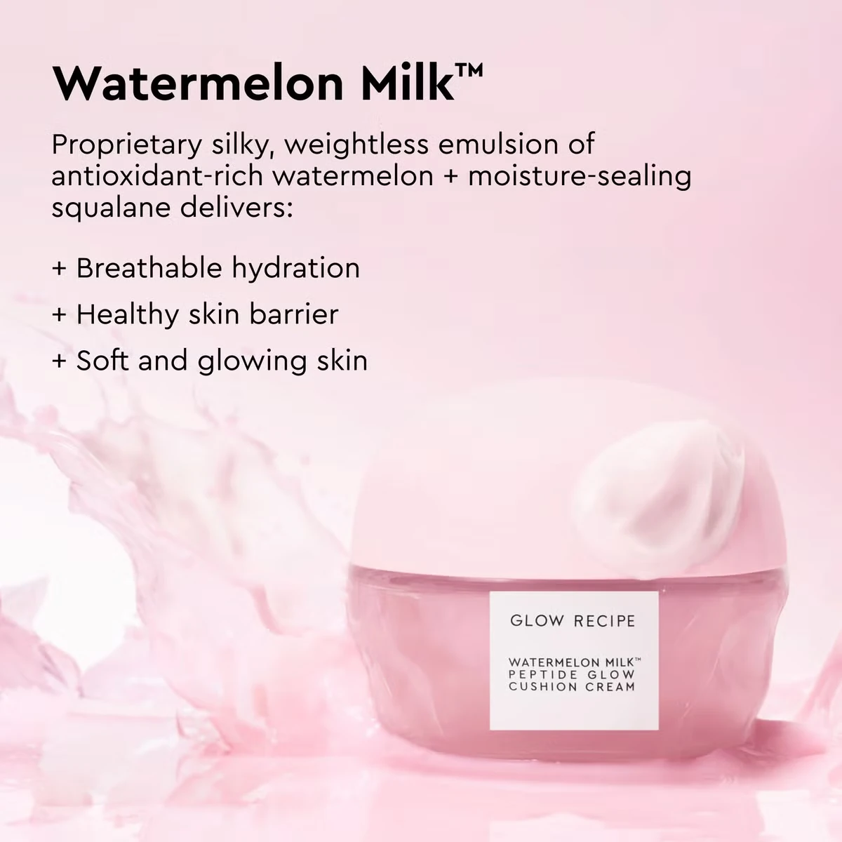 Glow Recipe Watermelon Milk Peptide Glow Cushion Cream