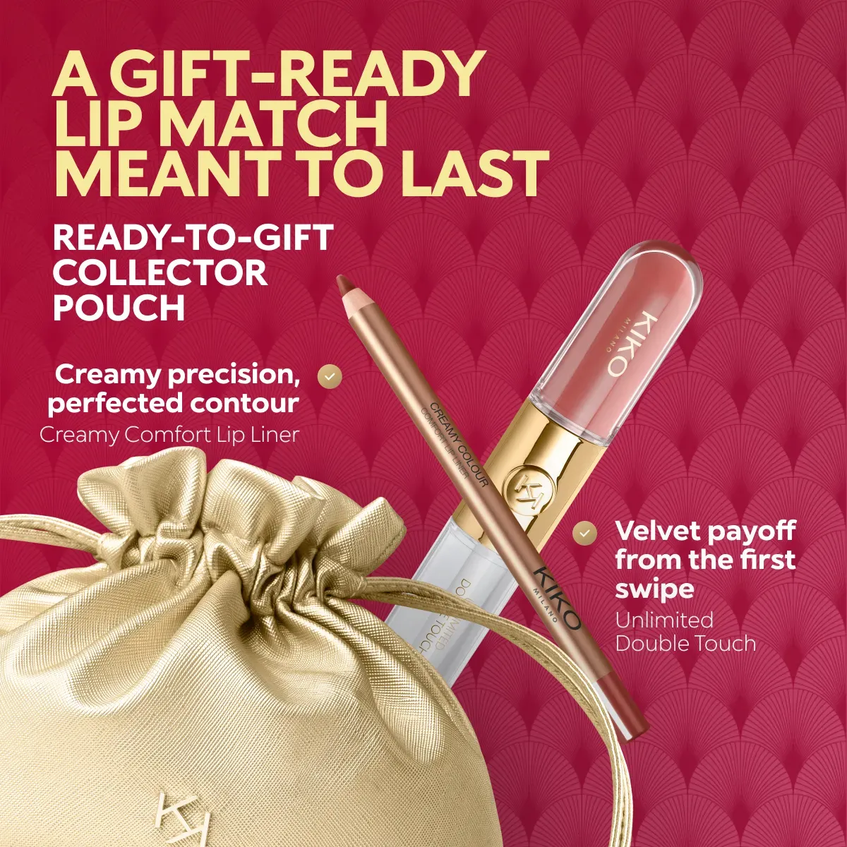 Kiko Milano Twist N Twinkle Holiday Meant To Match Lips Gift Set